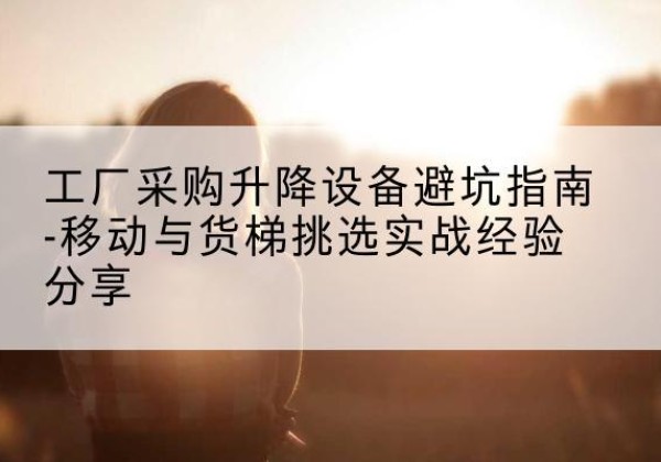 囊谦移动式升降机怎么选-工厂采购升降设备避坑指南-移动与货梯挑选实战经验分享